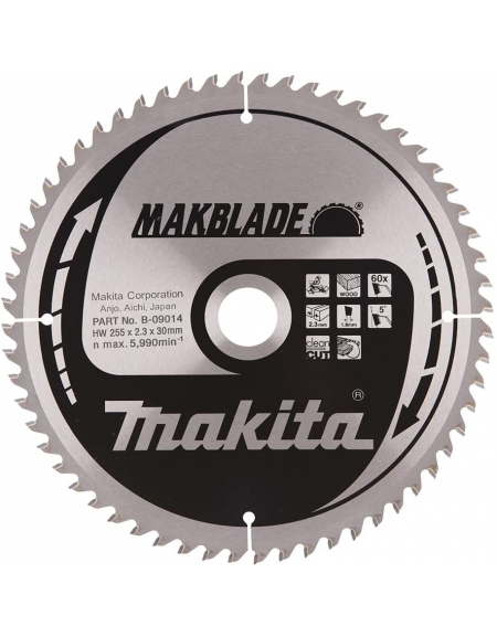 DISQUE CARBURE BOIS 260*30*Z60 MAKITA