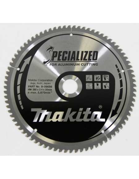 DISQUE CARBURE ALUM 260*30*Z80