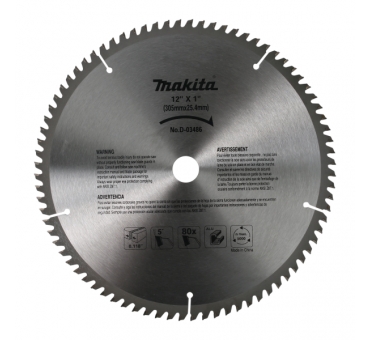 DISQUE CARBURE ALUM 305*25.4*Z80 MAKITA