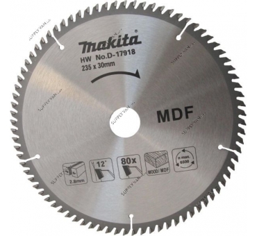 DISQUE CARBURE MDF 235*30*80T MAKITA