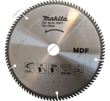DISQUE CARBURE MDF 254*30*100T MAKITA