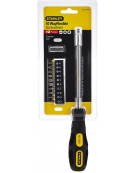 Tournevis flexible porte-embouts 10 embouts Stanley