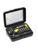 SET 22PCS TOURNEVIS A CLIQUET FORME PISTOLET STANLEY