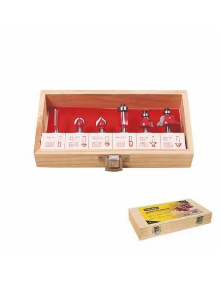 COFFRET FRAISE DEFONCEUSE DE 6Pce Q 6MM