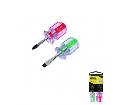 JEU DE 2 MINI TOURNEVIS PRO PH2*38MM / 6*38MM