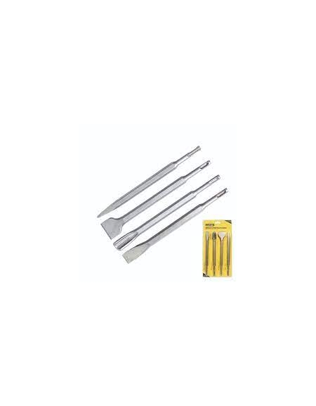 JEU DE 4 PIC E BURIN SDS PLUS 14*250mm