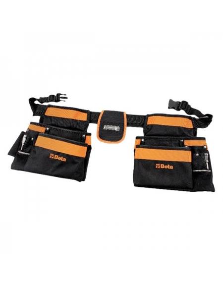 2005PA/D PORTE OUTIL POCHE DOUBLE VIDE EN NYLON AVEC CEINTURE