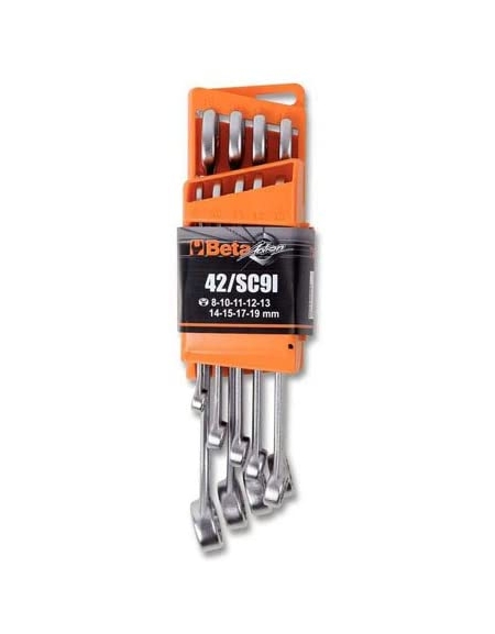 42/SC9E JEU 9 CLES MIXTES DE8 A 19 MM+SUPPORT