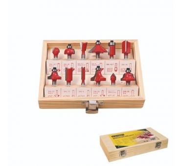 COFFRET FRAISE DEFONCEUSE DE 12PCS 8 MM
