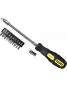 Tournevis flexible porte-embouts 10 embouts Stanley