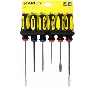 JEU DE 6 TOURNEVIS THRIFTY STANLEY