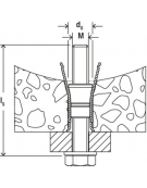 DOUILLE DALLE ALVEOLAIRE FHY M10-20