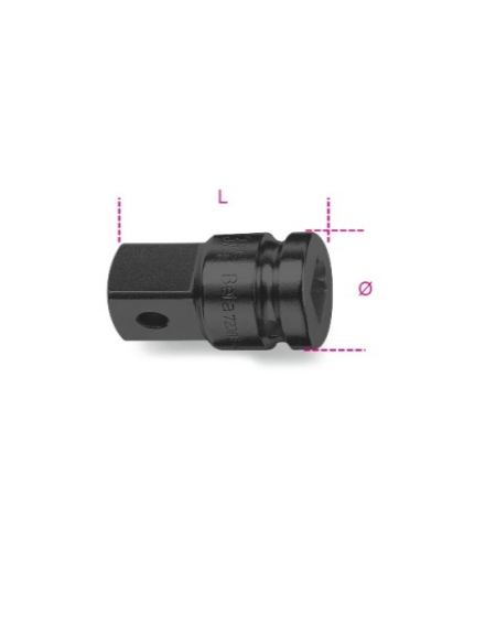 710/16 AUGMENTATEUR CARRE FEMELLE 3/8" ET MALE 1/2"