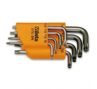 97TX/SC8 JEUX DE 8 CLE MALES COUDEE POUR VIS TORX