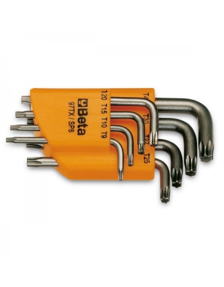 97TX/SC8 JEUX DE 8 CLE MALES COUDEE POUR VIS TORX