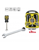 COFFRET DE 7 CLES MIXTE A CLIQUET 8--19 MM