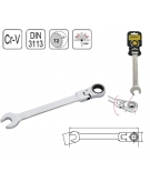 CLE MIXTE A CLIQUET REVERSIBLE 10 mm