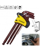 JEU 9 CLES MALES COUDEE TETE SPHERIQUE EXTRA LONG S2