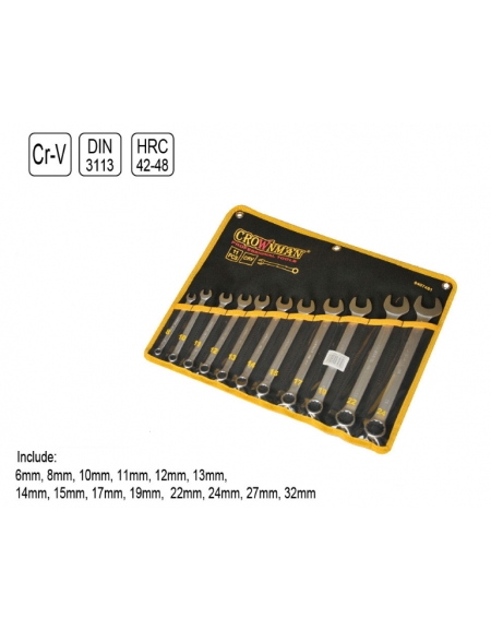 JEUX DE 14 CLE MIXTE 6--32 MM