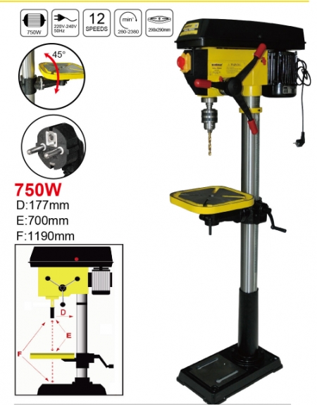 PERCEUSE A COLONNE 750 W