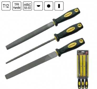 JEUX DE 3 LIMES 200MM