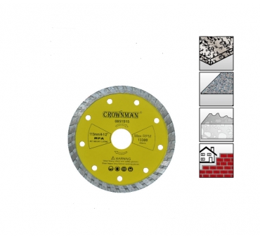 DISQUE DIAMOND TURBO 3 STAR 115 MM