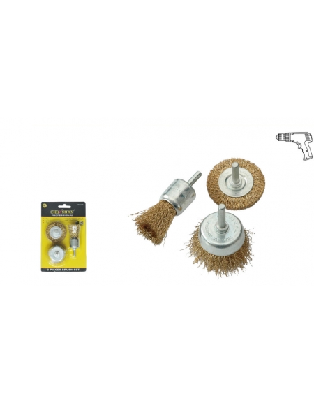 JEU DE BROSSES À FIL 3 PCS