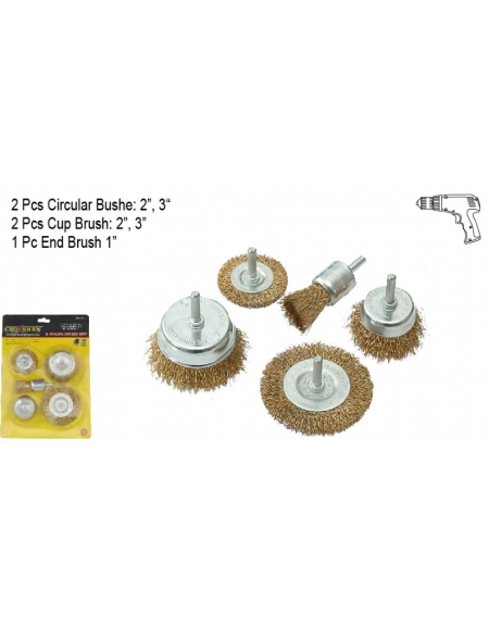 JEU DE BROSSES À FIL 5 PCS