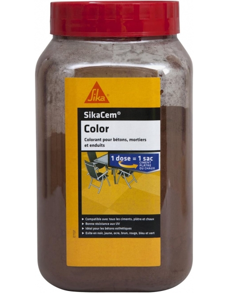COLORANT CIMENT SIKACEM COLOR BRUN 700G