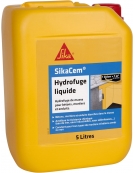 Hydrofuge de masse pour béton/mortier Sikacem® Hydrofuge liquide - bidon de 5 l